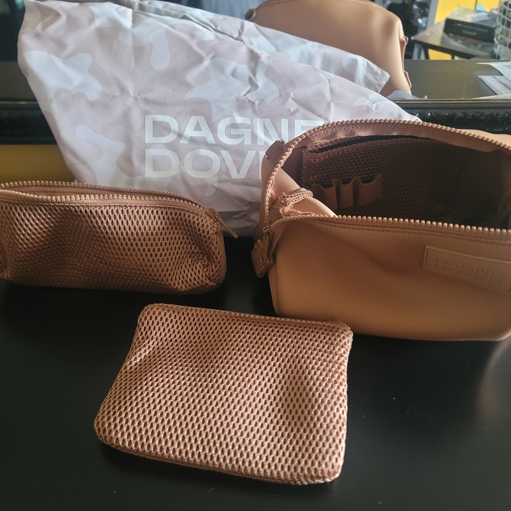 Dagne Dover Tan Cosmetic Bag - Picture 4 of 7